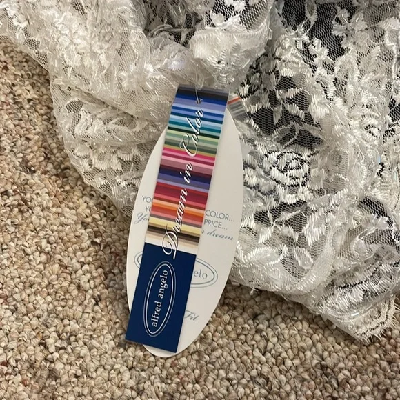 Alfred Angelo eggplant long satin skirt with lace top - mother of the br… - Picture 8 of 9